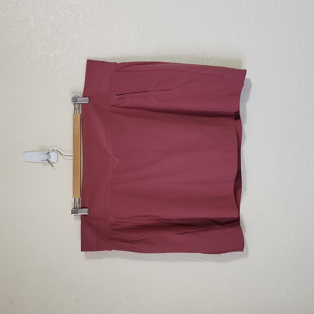 Athleta Brooklyn 16" Lightweight Pockets Elastic Waist Skort 22 Plus Red Clay - Picture 3 of 9